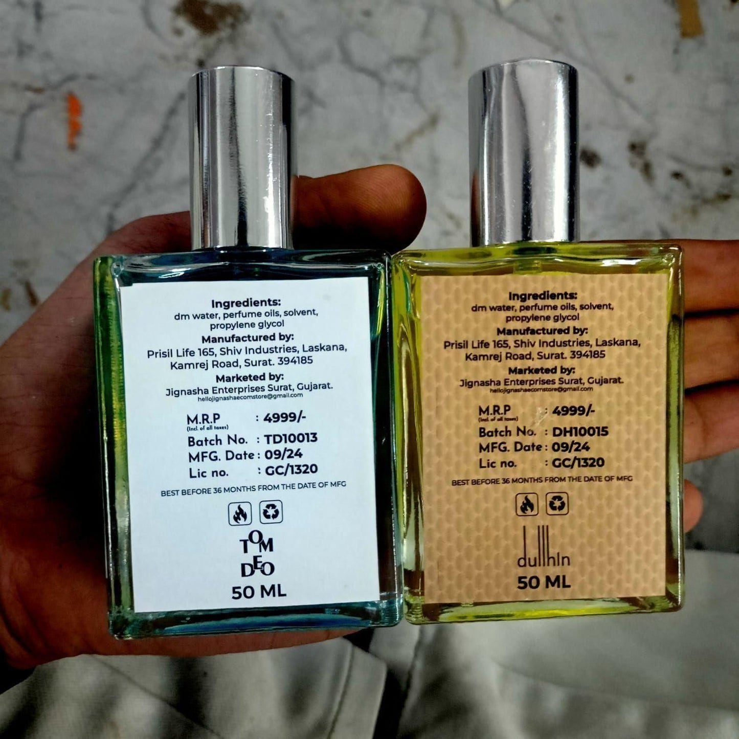 DULLHIN+TOM DEO PERFUME(50ML+50ML-COMBO)
